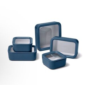 Caraway 14 Piece Food Storage Set- Navy BRAND NEW